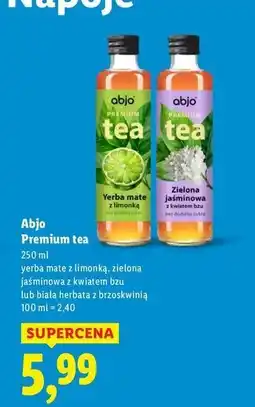 Lidl Napój herbata zielona jaśminowa z kwiatem bzu Abjo oferta
