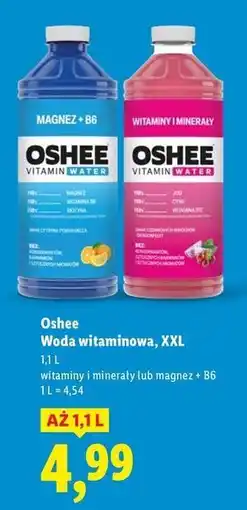 Lidl Napój witaminy i minerały Oshee Vitamin Water oferta
