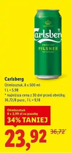 Lidl Piwo Carlsberg Export Premium Pilsner oferta