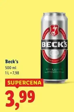 Lidl Piwo Beck's Imported oferta