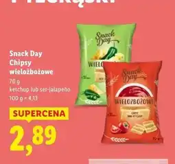 Lidl Chipsy ser jalapeno Snack Day oferta