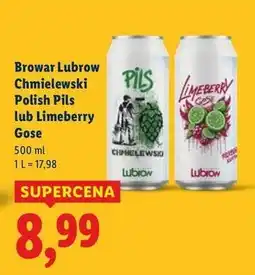 Lidl Piwo limeberry gose Lubrow oferta