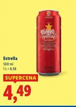 Lidl Piwo Estrella Damm oferta