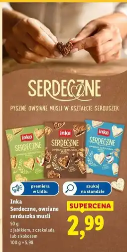 Lidl Owsiane serduszka musli z jabłkiem Inka Serdeczne oferta
