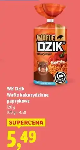 Lidl Wafle kukurydziane paprykowe Wk Dzik oferta