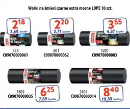 AT Worki na śmieci czarne extra mocne LDPE oferta