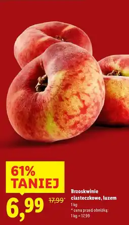 Lidl Brzoskwinie ciasteczkowe luzem Lidl oferta