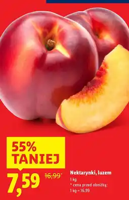Lidl Nektarynki luzem Lidl oferta