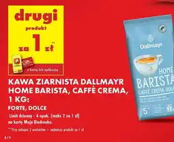 Biedronka Kawa ziarnista Dallmayr Home Barista DRUGA ZA 1 ZŁ oferta