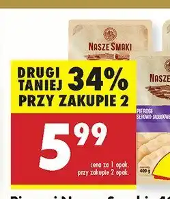 Biedronka Pierogi ruskie lub serowo-jagodowe Nasze Smaki oferta