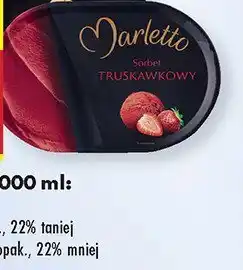Biedronka Sorbet Marletto truskawka oferta