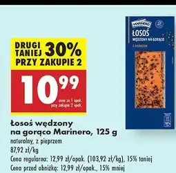 Biedronka Łosoś wędzony na gorąco z pieprzem Marinero oferta
