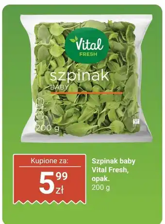 Biedronka Szpinak baby Vital Fresh oferta
