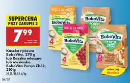 Biedronka Kaszka ryżowa lub mleczna lub owsianka BoboVita oferta
