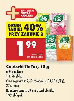 Biedronka Cukierki Tic Tac, różne rodzaje oferta