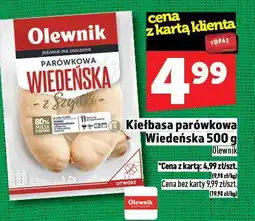 Topaz Kiełbasa parówkowa Wiedeńska 500 g Olewnik oferta