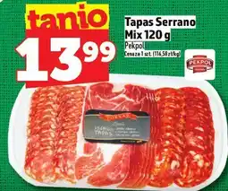 Topaz Tapas Serrano Mix 120 g Pikpol oferta