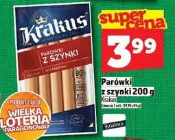 Topaz Parówki z szynki 200 g Krakkus oferta