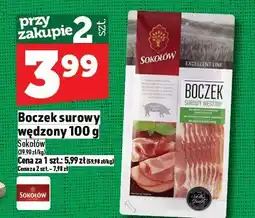 Topaz Boczek surowy wędzony 100 g Sokołów oferta