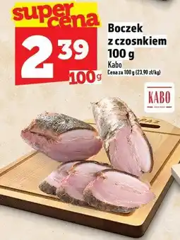 Topaz Boczek z czosnkiem 100 g Kabo oferta