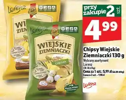 Topaz Chipsy Wiejskie Ziemniaczki 130g Lorenz oferta