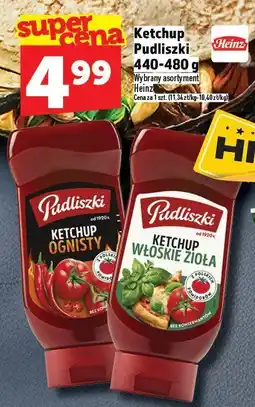 Topaz Ketchup Pudliszki 440-480g różne rodzaje oferta