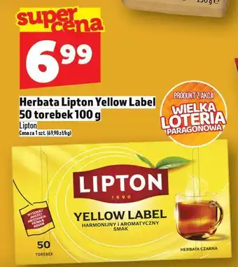 Topaz Herbata Lipton Yellow Label oferta