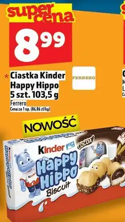 Topaz Ciastka Kinder Happy Hippo Ferrero oferta