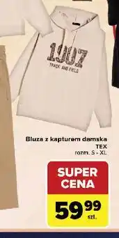 Carrefour Bluza damska z kapturem rozm. s-xl Tex oferta