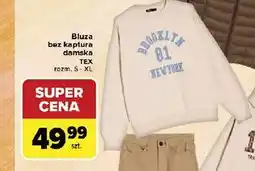 Carrefour Bluza damska z kapturem s-xl Tex oferta