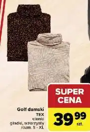 Carrefour Golf damski s-xl Tex oferta