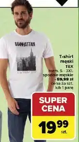 Carrefour Spodnie dresowe męskie s-3xl Tex oferta