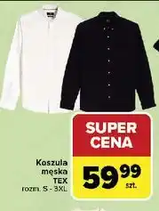 Carrefour Koszula męska s-3xl Tex oferta