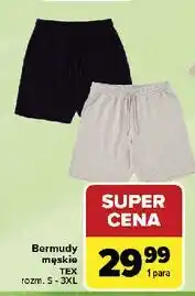 Carrefour Bermudy męskie s-3xl Tex oferta
