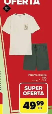 Carrefour Piżama męska rozm. s-3xl Tex oferta