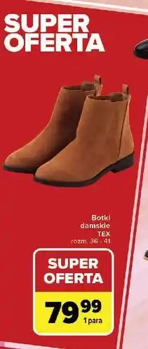 Carrefour Buty damskie 36-41 Tex oferta