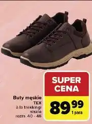 Carrefour Buty męskie 40-46 Tex oferta