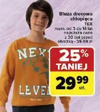 Carrefour Bluza dresowa chłopięca 3-14 lat Tex oferta