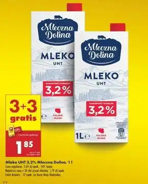 Biedronka Mleko Mleczna Dolina oferta