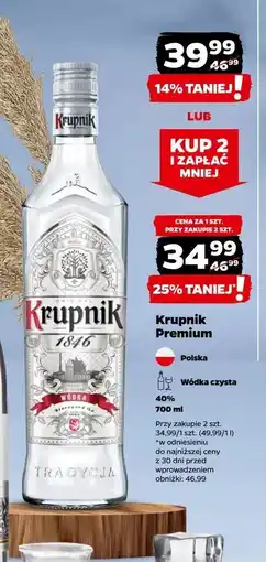 Netto Wódka Krupnik Premium oferta