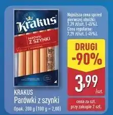 ALDI Parówki z szynki Krakus Animex oferta