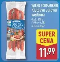 ALDI Kiełbasa surowa wędzona Weisn Schmankerl oferta