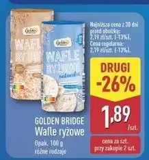 ALDI Wafle ryżowe wieloziarniste Golden Bridge oferta