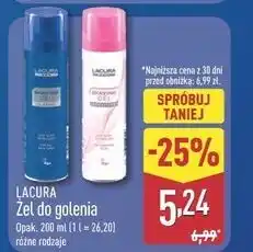 ALDI Żel do golenia Lacura oferta