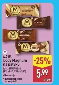 ALDI Lody almond remix Algida Magnum oferta