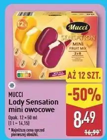 ALDI Lody mix owocowe Mucci Sensation oferta