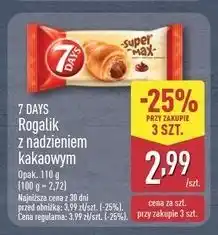 ALDI Rogal z nadzieniem kakaowym 7 Days Super Max oferta