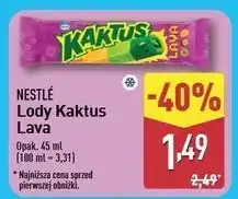 ALDI Lód lava Nestle Kaktus oferta