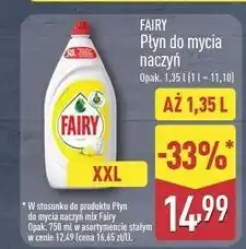 ALDI Płyn do mycia naczyń lemon Fairy oferta