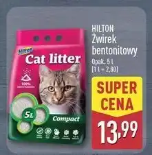 ALDI Żwirek dla kota compact Hilton oferta
